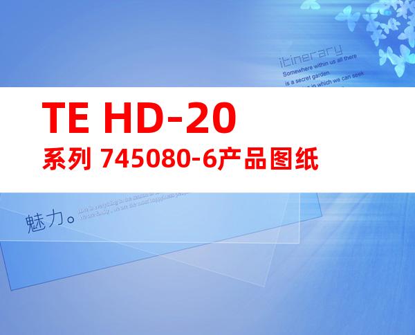 TE HD-20系列 745080-6产品图纸